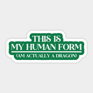 Hidden Dragon Sticker